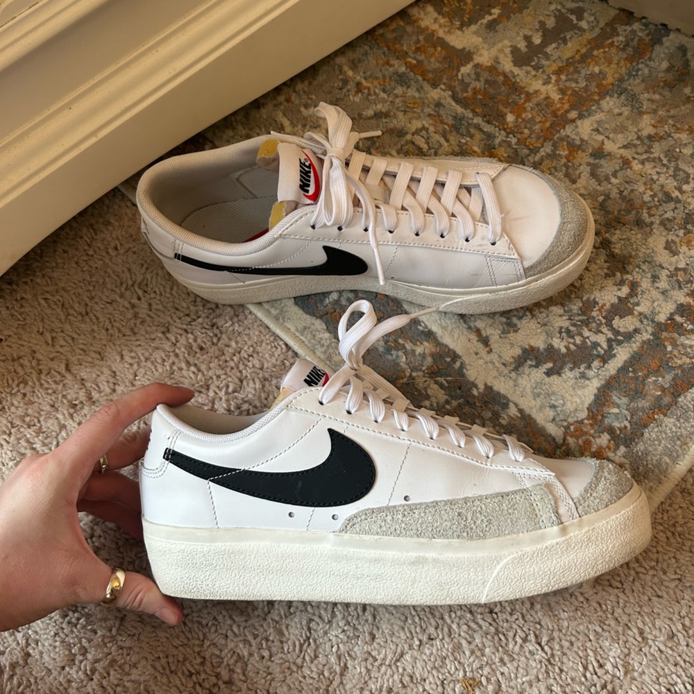 Nike platform low top blazers